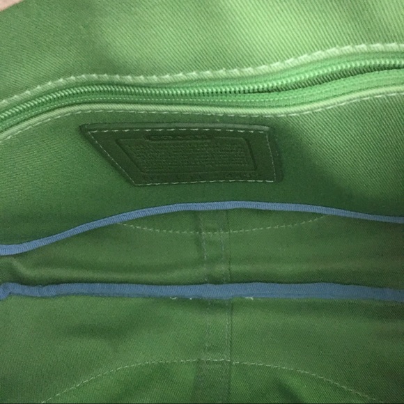 Coach Bags Authentic Coach Canvas Bag Wleather Trim Poshmark